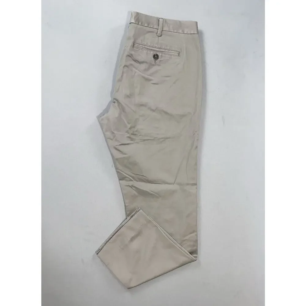 Bonobos Weekday Warriors Slim Fit Friday Gray Cotton Dress Pants. Men's 32X27.